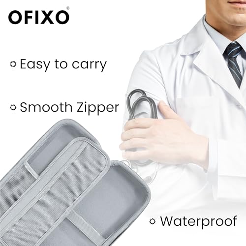 Ofixo Travel Carrying Classic Durable And Protective Stethoscope Case - Ideal For Doctors, Nurses And Medical Professionals & Ca