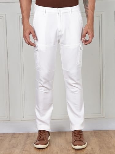 Thomas Scott | Mens | Slim Fit | Cotton | Stretchable Fabric | Breathable Fabric | Trouser | Slant Pocket | Chinos | Pants for