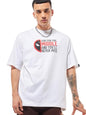 Bewakoof Official Marvel Merchandise Deadpool Mens Graphic Print Oversized Fit Half Sleeve Round Neck Cotton Jersey T-Shirt_644