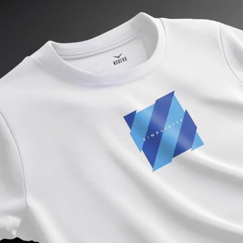 Nobero MenS Graphic Printed Regular Fit T-Shirt (1M-Twts-C1059_White_3