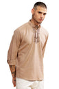 Be Active MenS Neck Embroidery 100% Cotton Short Kurta With Mandarin Collar || Short Kurta For Men Cotton || Stylish Short Kurt