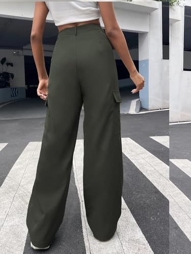 Greciilooks Women Cargo Pant | Women Trousers | WomenS High-Waisted Pant