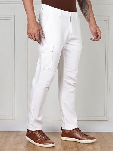 Thomas Scott | Mens | Slim Fit | Cotton | Stretchable Fabric | Breathable Fabric | Trouser | Slant Pocket | Chinos | Pants for