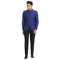 Turtle Men 100% Cotton Tailored Fit Blue Formal Suits (2 Piece)