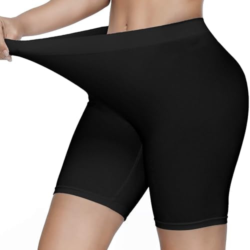 KYDA Womens Anti Bacterial Cycling Shorts, Under Skirt Biker Shorts, High Waist Stretchable Yoga Shorts & Gym Workout Skin Fit