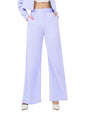 Kotty Womens High Rise Regular Fit Viscose Rayon Solid Trousers Light Purple