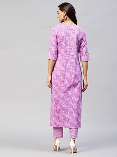 ANNI DESIGNER Cotton Women Kurta With Pant Pack Of 2
