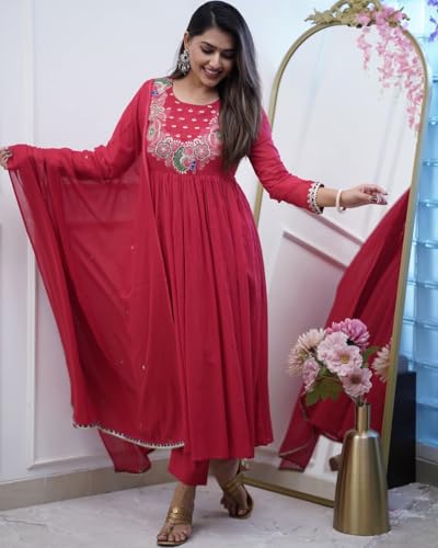 Fashion Basket Chinnon Embroidered Kurta Set for Women