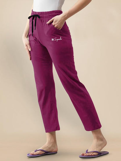 Pinkmint Cotton Style Pyjamas for Women Combo l Stylish Side 2 Pockets l Gym Wear l Comfortable Track Pant