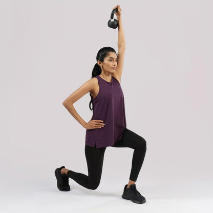 BlissClub Most Breathable - Overlapped Mesh Tank, Breathable Comfort Through Tough Moves, Breathable Mesh Fabric,Lightweight,Ove