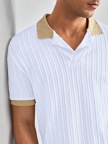 TOPLOT Polo T Shirt for Men || Men Casual T-Shirt || Polo for Man || Jacquard || Contrast Collar and Cuff || Value Pack (V-Jqrd-