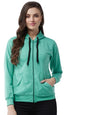 Pivl Full Sleeve Solid Women Sweatshirt_Olive, L