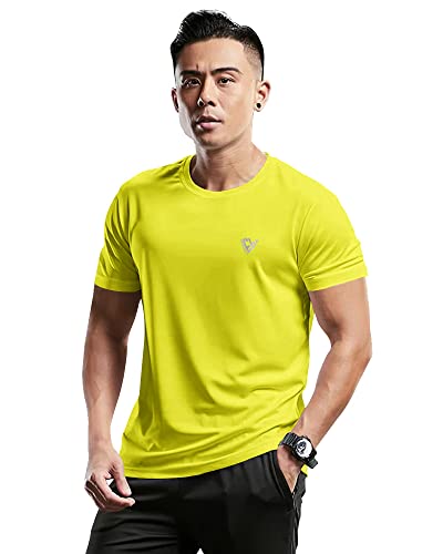 EYEBOGLER Mens Round Neck Half Sleeve Solid Dry Fit Tshirt Pack of 1