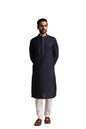 Manyavar Kurta Set For Men, Full Sleeves Mandarin Collar Ethnic MenS Kurta Set For Engagement, Wedding, Party Blended Cotton Pr