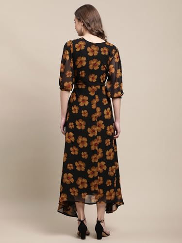 Tee Projekt Women Stylish Maxi Dress|Elegant Graceful Georgette Dress