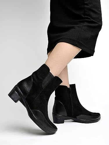 Shoetopia Stylish Black Boots For Women