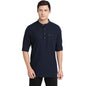 Turtle Men Pure Cotton Solid Kurta Shirts DarkBlue
