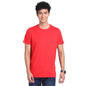 Turtle Men 100% Cotton Blue-Red Plain Round Neck Half Sleeve Casual Essential T-Shirt (Pack of 2)