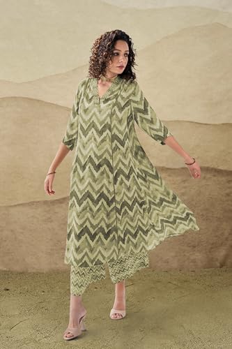 Toochki Salwar Suit Set For Women | Kurta Set For Women | Zig Zag Printed Salwar Suits | Ethnic Wear Salwar Suits | Two Piece Ku