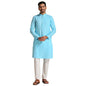 Manyavar MenS Kurta, Full Sleeves Mandarin Collar Ethnic Knee Length Kurta Only, Kurta For Festival, Wedding, Party, Anniversar