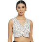 Fabindia Women Ikat Woven Sleeveless Blouse Cotton_42