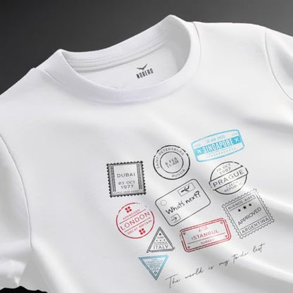 Nobero MenS Graphic Print Regular Fit T-Shirt (1M-Twts-C1030-Sa_To-Do List-White