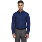 Turtle Men 100% Cotton Blue Solid Slim Fit Formal Shirt