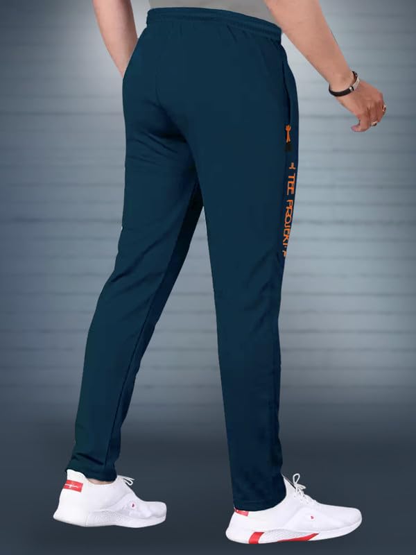 Tee Projekt Lycra Combo Soild & Zippered Pockets Style Regular Fit Track Pant for Men Jogger, Gym Wear, Yoga