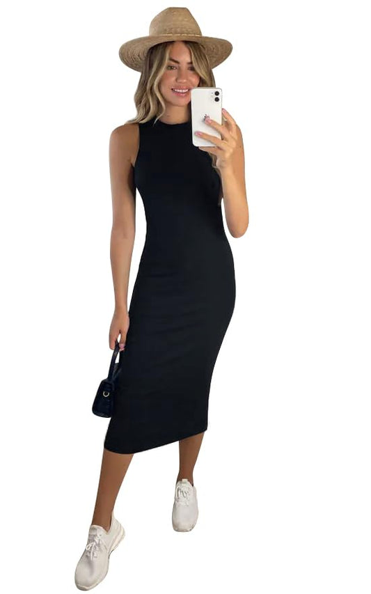 Toochki Dress For Women | Dresses For Women Dress | Black Bodycon Dress | Black Bodycon Dress | Midi Length Dresses | Lycra Body