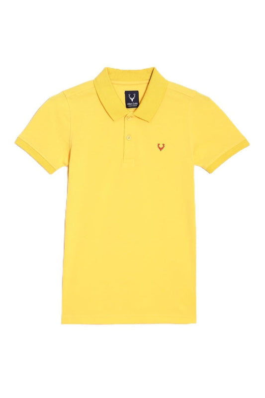 Allen Solly Boys Regular Fit Solid Casual Short Sleeve Polo Shirt