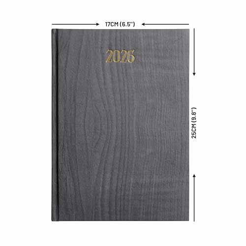 Anupam Dash 2026 Diary With Dates, 2026 Daily Planner Full Page Per Day With Monthly Calendar, New Year Diary 2026 80 Gsm Size B