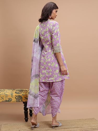 Ketch WomenS Polyester Kurta Set (Khk3001125_Navy Blue