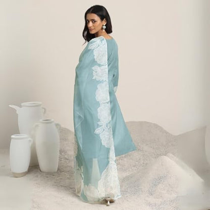 Shienzy WomenS Embroidered Kurta Set With Dupatta || Elegant Floral Suit Set For Women || Ethnic Wear For Girls || Stylish Kurt