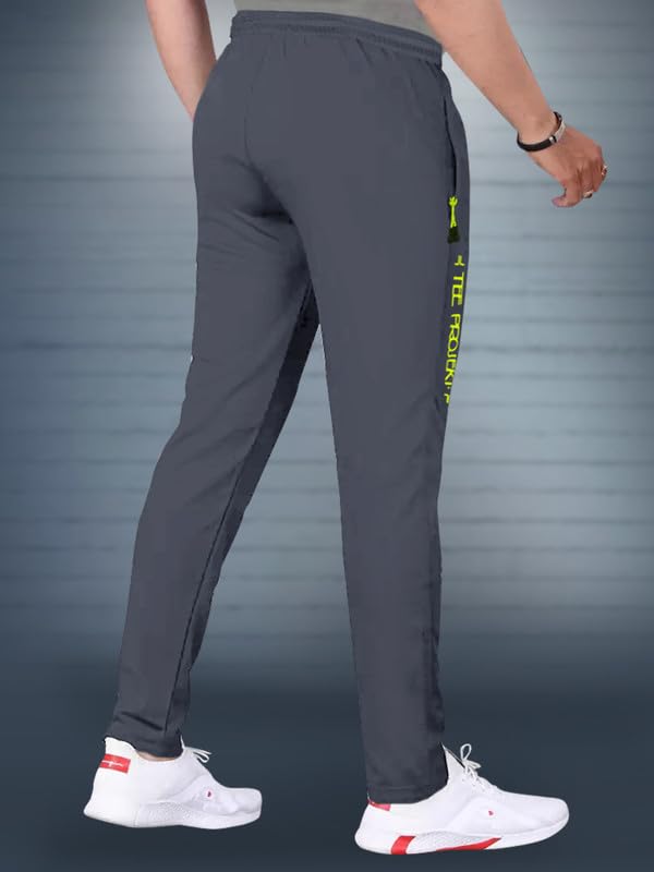 Tee Projekt Lycra Combo Soild & Zippered Pockets Style Regular Fit Track Pant for Men Jogger, Gym Wear, Yoga