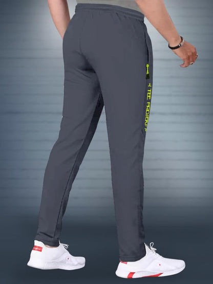 Tee Projekt Lycra Combo Soild & Zippered Pockets Style Regular Fit Track Pant for Men Jogger, Gym Wear, Yoga