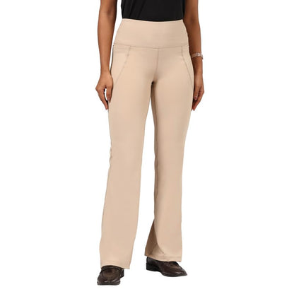 BlissClub Ultimate Flare Pants for Women Upto 54 ft | Ribbed Waistband, 4 Pockets | High Waist Trousers and Formal Pants for Of