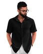 Tee Projekt Textured Shirts for Men || Casual Shirt for Men || Comfortable and Stylish for Every Wardrobe Black