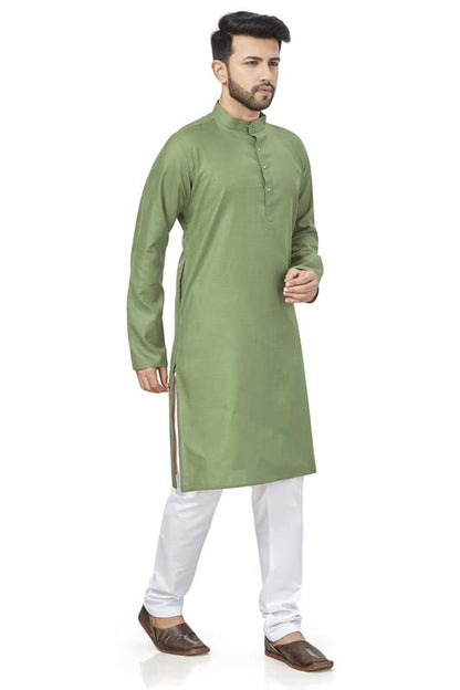 Be Active 100% Cotton Stylish Trendy Solid Pattern Full Sleeve Comfortable MenS Kurta Pyjama Set Gives Rich Look Rfsk0001_31_Se