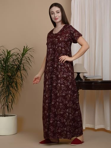 Sweet Dreams Women'S Rayon Blend Night Dress Maxi Ff-2609Gx