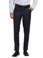 Turtle Men Misc Blue Solid Slim Fit Formal Trouser