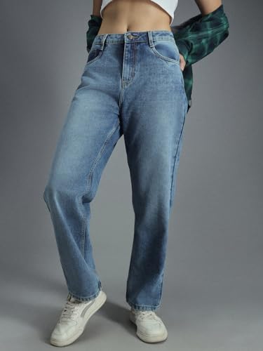 High Star WomenS Classic Jeans (Hswjnw23R5_Ds7_Blue_N