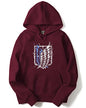ADRO Men's Cotton Neck Hooded Sweatshirt (H22-2-WINN-MR_Maroon_XL)