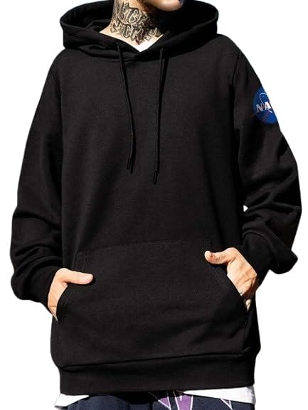Noble Monk MenS Baggy Fit Sweatshirt | Drop Shoulder Oversized Sweatshirt | Long Sleeve Hooded Sweatshirts For Men