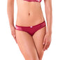 Enamor Womens Nylon Modern Solid Bikini Style Underwear (Pack of 1) (P191_Coral Wave
