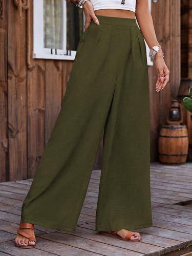 TOPLOT Trouser for Women || Loose Fit High-Waist Korean Pants || Formal Trouser for Woman || (Relaxed Fit || Casual) (Pleated-Pa