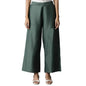 W For Woman W Strechable Parallel Pants For Women | Trousers For Women Green