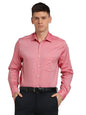 Turtle Men 100% Cotton Coral Solid Regular Fit Formal Shirt