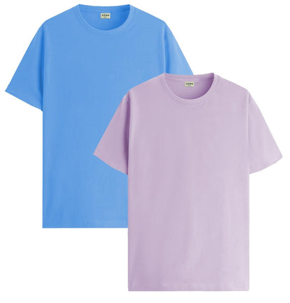 ADRO T Shirts Pack of 2 Mens Tshirts Cotton T Shirts for Men Tshirt T-Shirts Combo T Shirts Tshirts for Men Plain Solid Tshirts