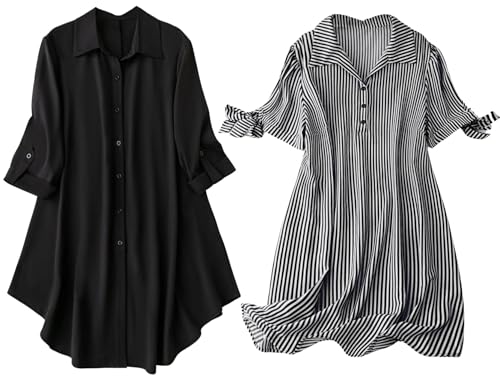 Leriya Fashion Rayon Women Above The Knee Western Dress (LF-WD1099&WD1143_Black