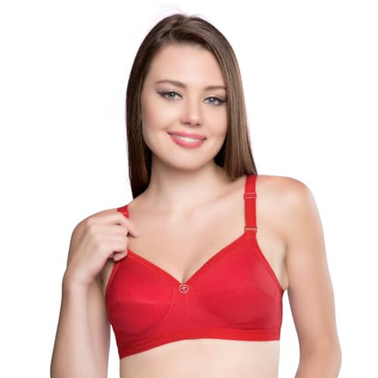 TRYLO Women's Cotton Non Padded Wire Free Everyday Bra